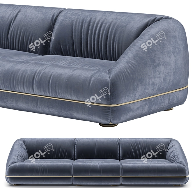 Xenon Sectional Sofa Vray 3dsMax 3D model image 3