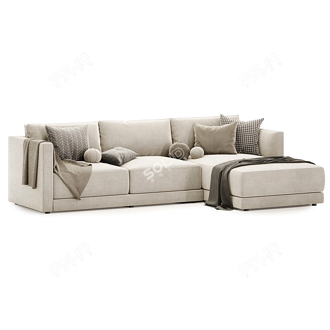 Astra Two-Piece Sectional Set 3D model image 2