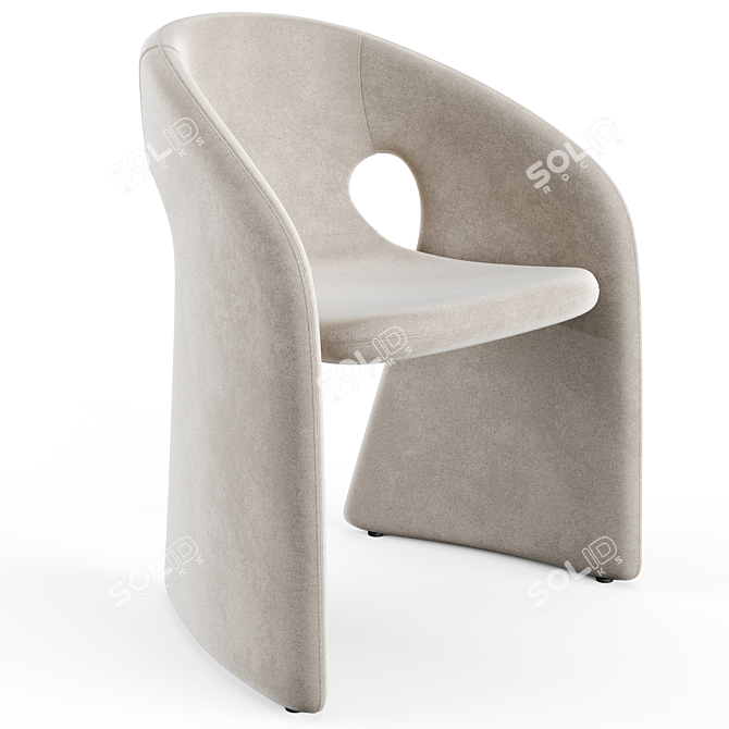 Roche Bobois Celeste2 Armchair: High-Quality Modern Design 3D model image 2