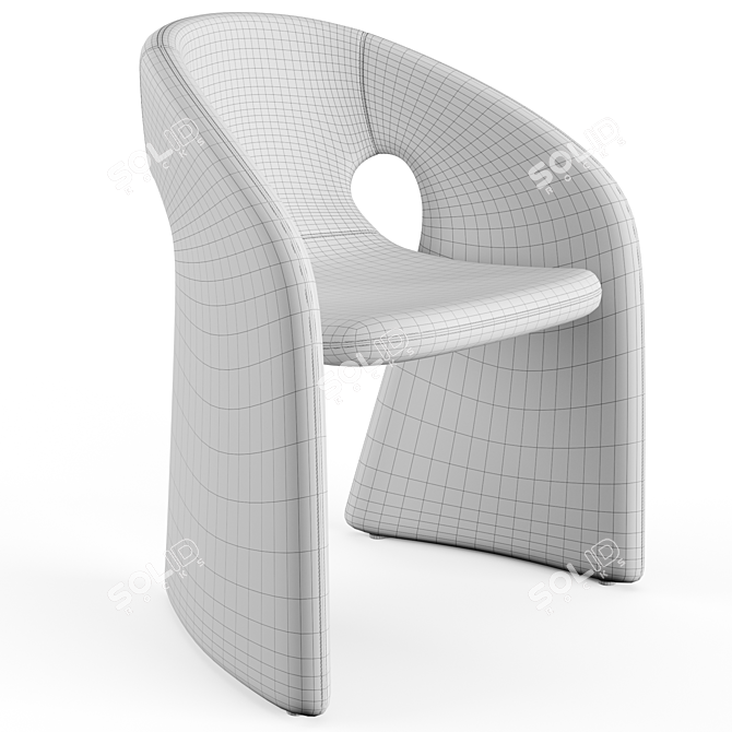 Roche Bobois Celeste2 Armchair: High-Quality Modern Design 3D model image 3