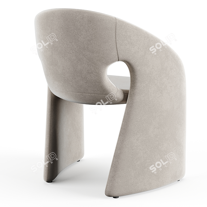 Roche Bobois Celeste2 Armchair: High-Quality Modern Design 3D model image 5