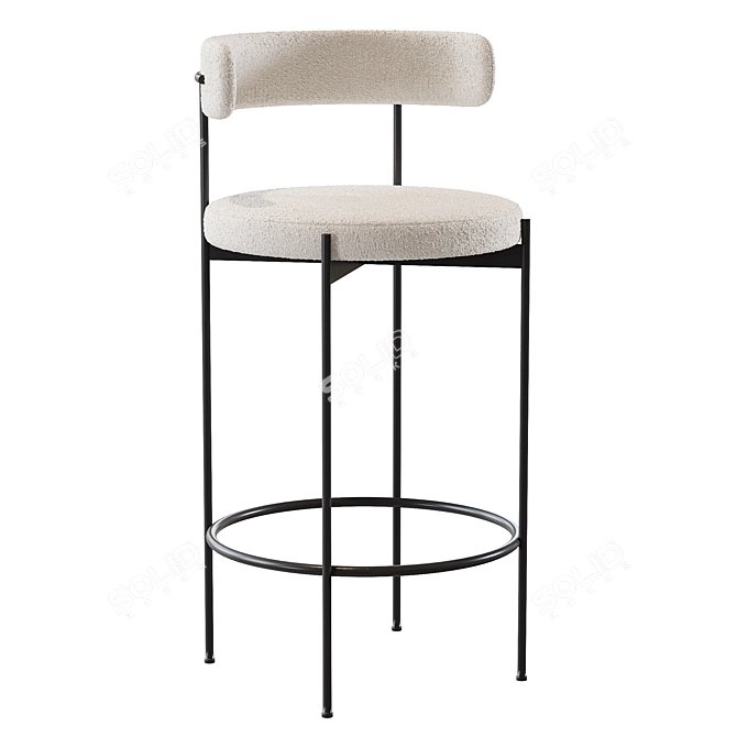 Modern Bar Chair - Liberda 3D model image 1