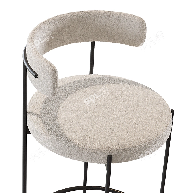 Modern Bar Chair - Liberda 3D model image 5