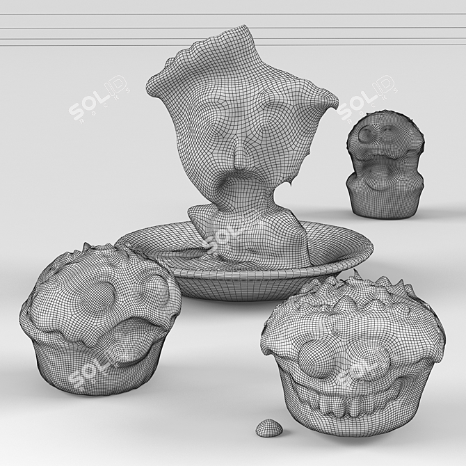  Monster Cake Figurines 3D model image 7