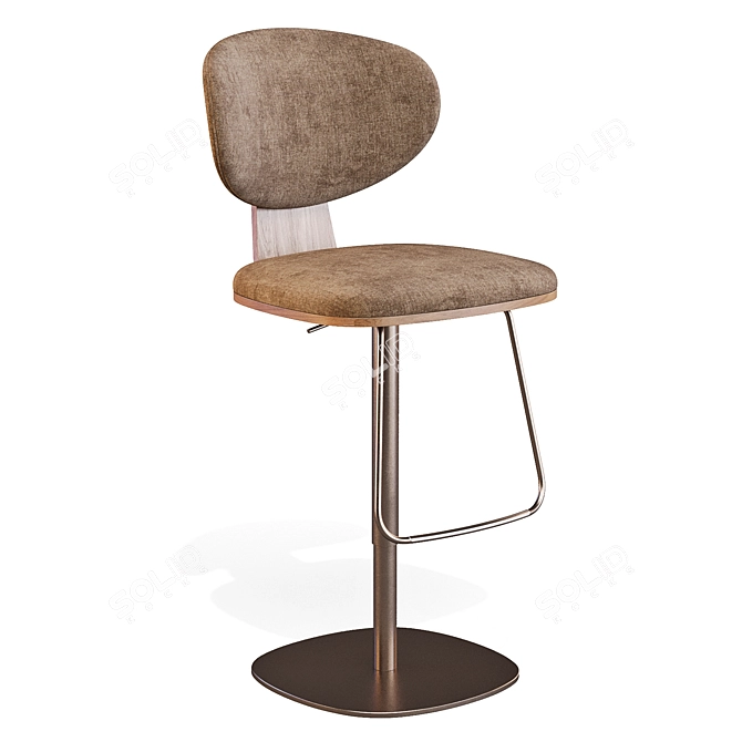 Olos Too Stool Set - Sleek Scandinavian Design 3D model image 3