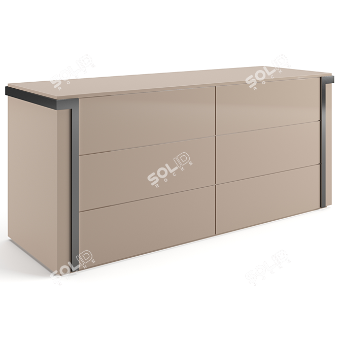 Avenue Luxury Chest Drawers 3D model image 2