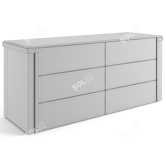 Avenue Luxury Chest Drawers 3D model image 4