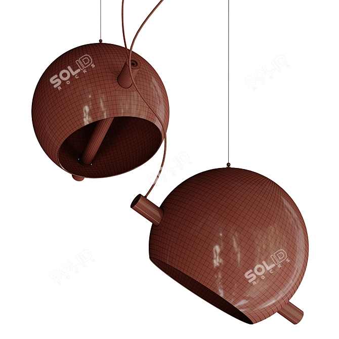 Sleek Cody Pendant Light 3D model image 5