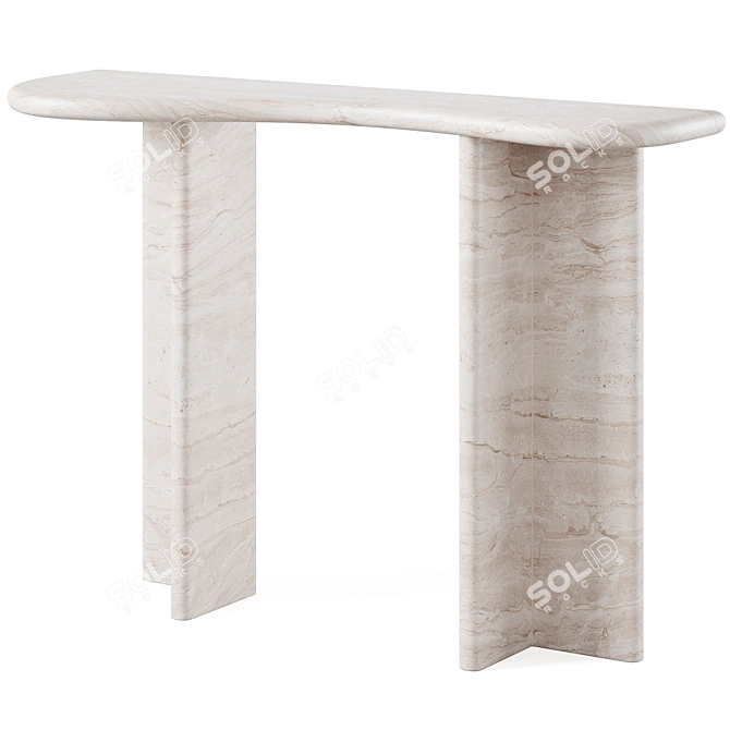 Elegant FARAH Console by Kasbah 3D model image 1