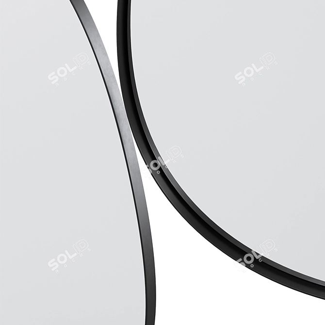 Modern Wall Mirror Sirius Design 3D model image 3