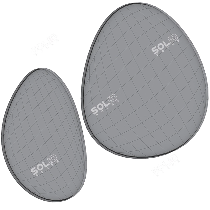 Modern Wall Mirror Sirius Design 3D model image 4