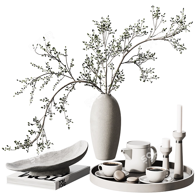 Decorative Set107: 2018 Tableware Collection 3D model image 1