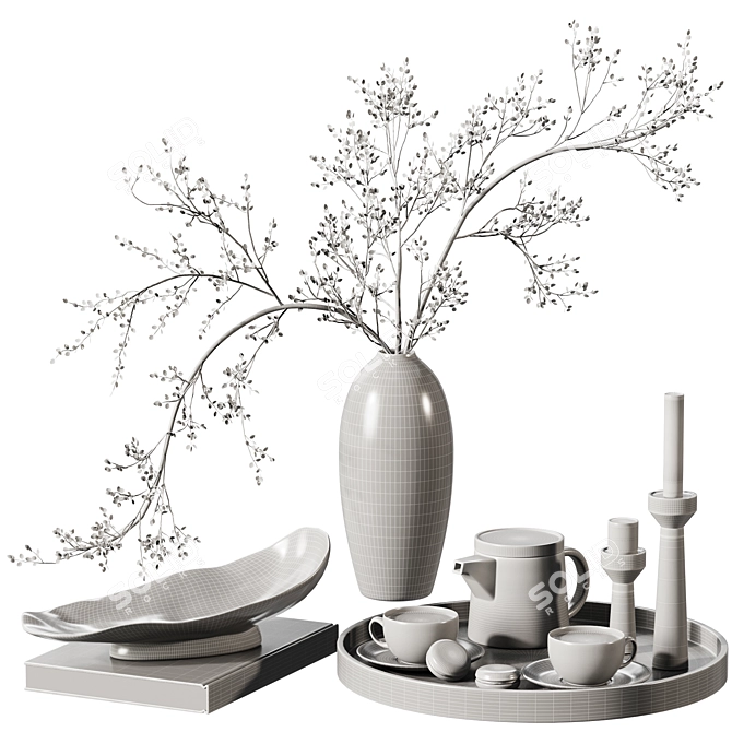 Decorative Set107: 2018 Tableware Collection 3D model image 4