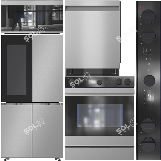 Samsung Smart Appliance Bundle 3D model image 1