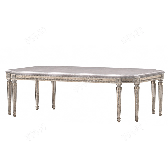  Sleek Modern Coffee Table 3D model image 2