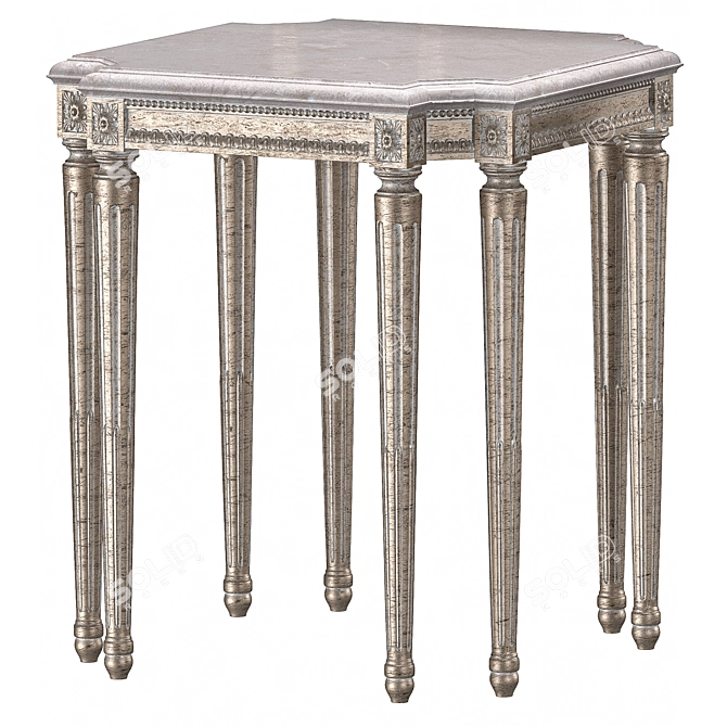  Sleek Modern Coffee Table 3D model image 3