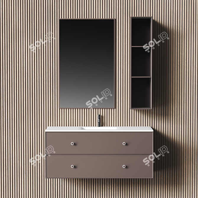 Montana Coffee Bathroom Furniture 3D model image 2