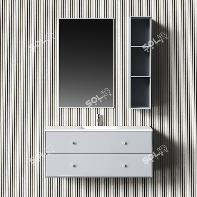 Montana Coffee Bathroom Furniture 3D model image 3