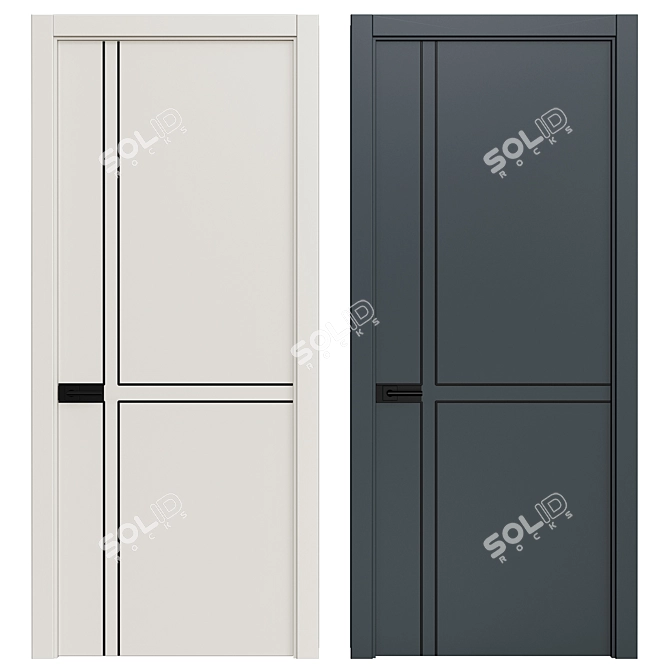 Interior Doors 3D Model 247 3D model image 1