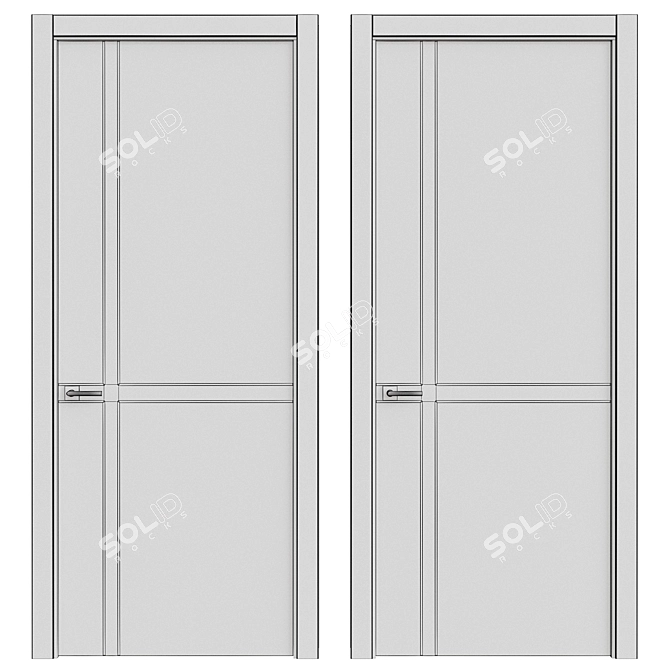 Interior Doors 3D Model 247 3D model image 5