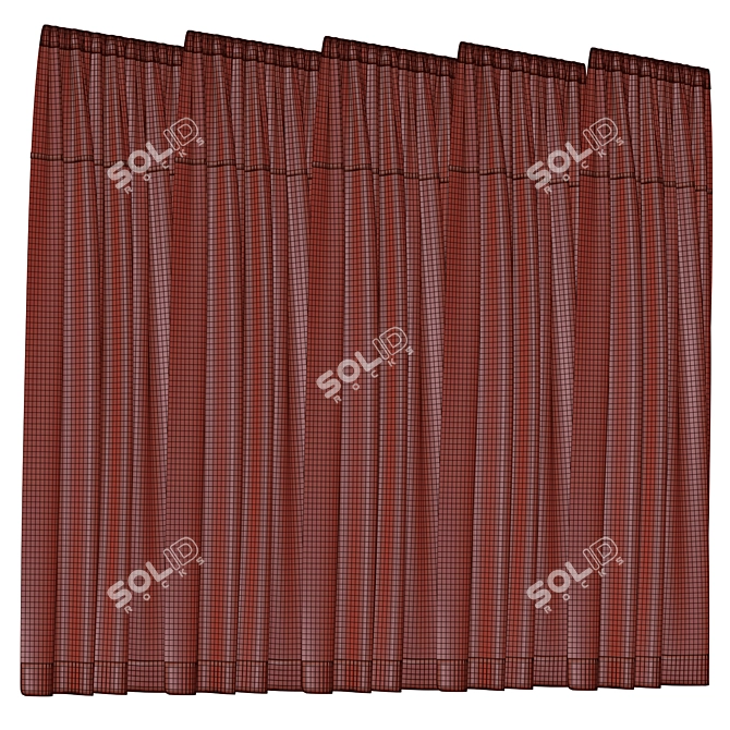 ColorBlend Curtain Set: Vray 5 3D model image 2