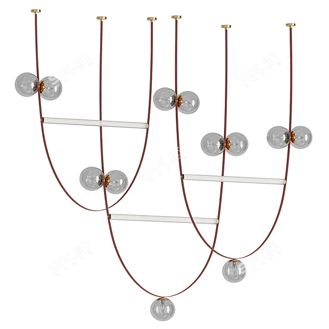 Elegant Fabius Pendant Lamp 3D model image 1