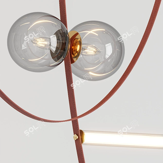 Elegant Fabius Pendant Lamp 3D model image 2