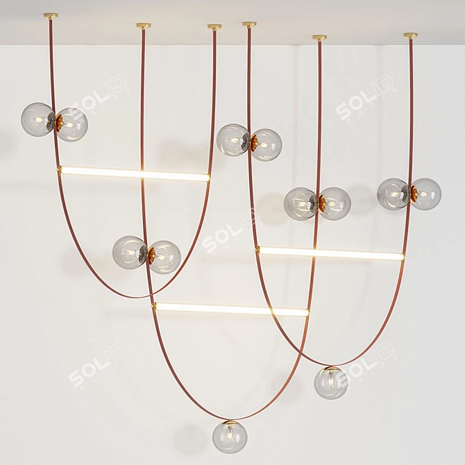 Elegant Fabius Pendant Lamp 3D model image 3