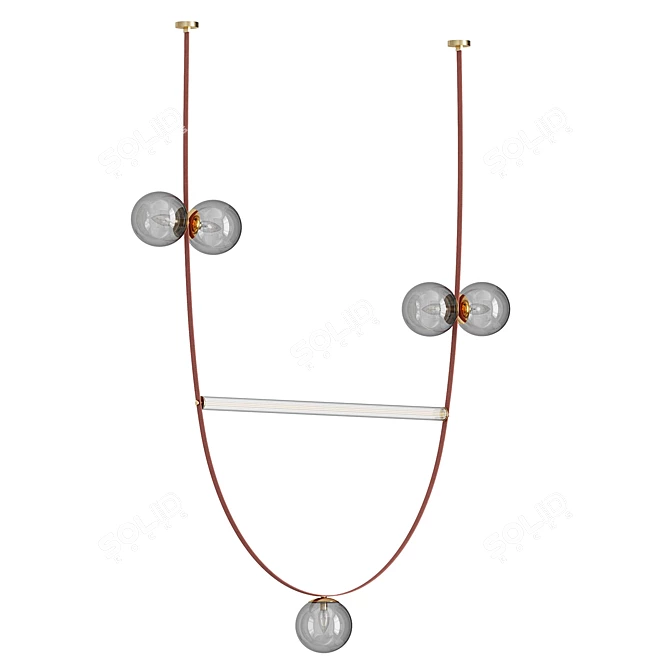 Elegant Fabius Pendant Lamp 3D model image 5