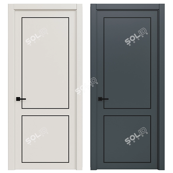 Interior Doors 3D Model 250 3D model image 1