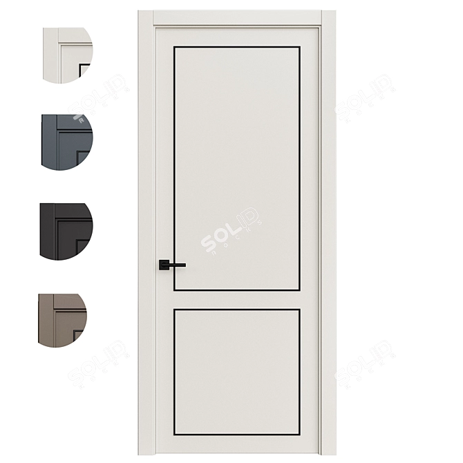 Interior Doors 3D Model 250 3D model image 3