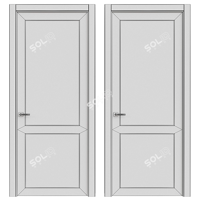 Interior Doors 3D Model 250 3D model image 5