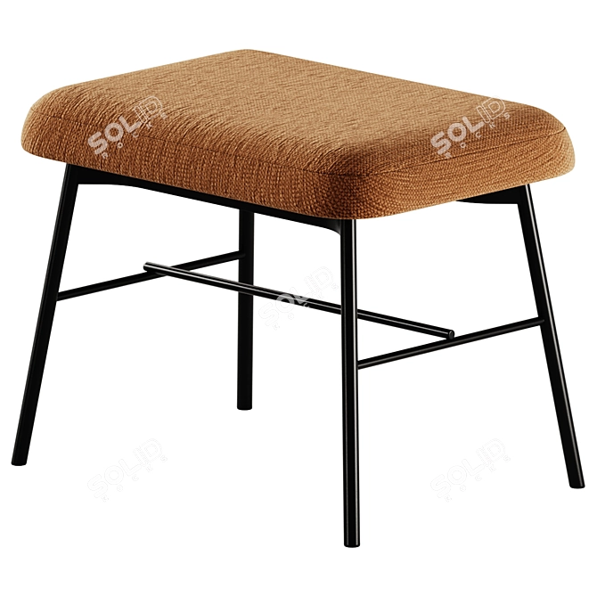 Myra Fabric Bench & Stool 3D model image 3