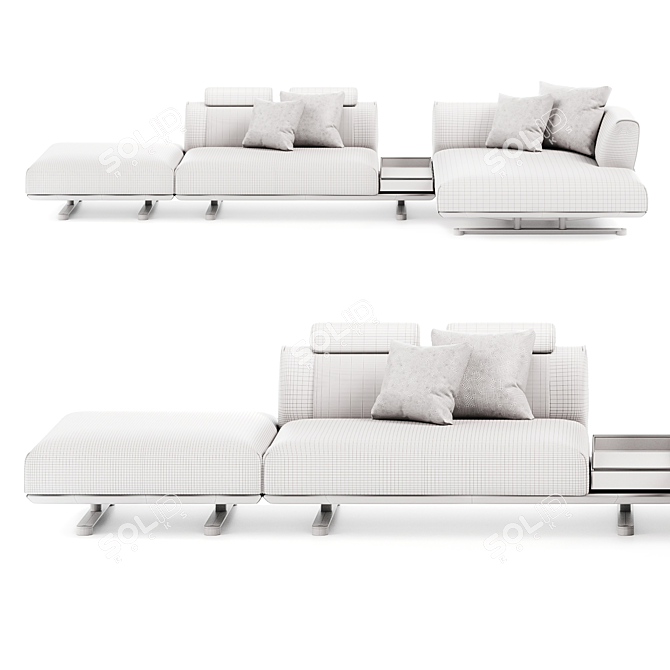 Modern Modular Sofa Series TAKT 3D model image 5