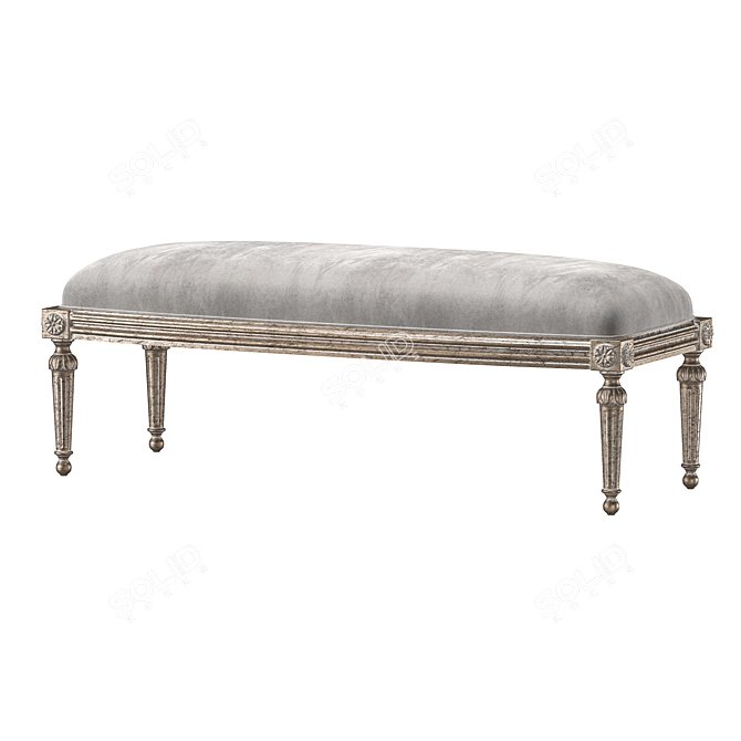 Ebanista Baladin Bench Set 3D model image 2