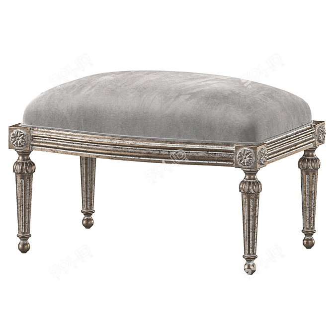 Ebanista Baladin Bench Set 3D model image 3