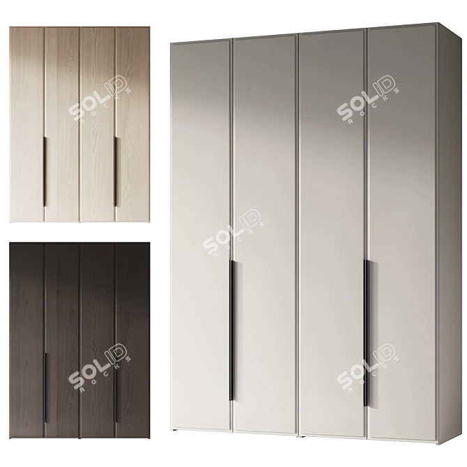 Minimalistic Entryway Furniture Set 3D model image 2