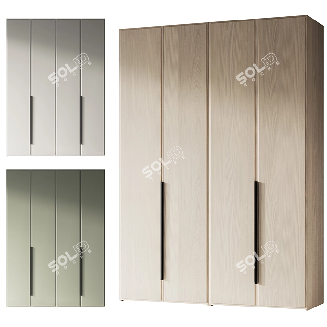 Minimalistic Entryway Furniture Set 3D model image 4