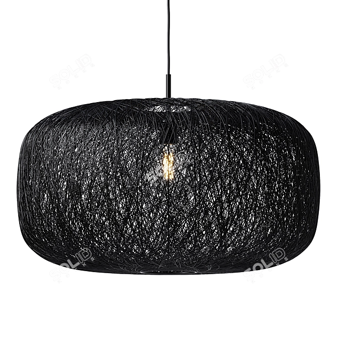 Contemporary Mesh Pendant Light 3D model image 1