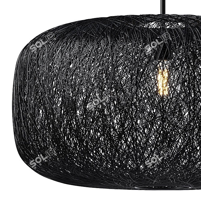 Contemporary Mesh Pendant Light 3D model image 5