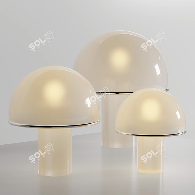 Elegant Onfale Table Light 3D model image 2