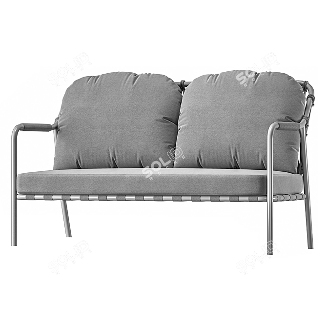 Elegant Sette Garden Kuaz Sofa 3D model image 2