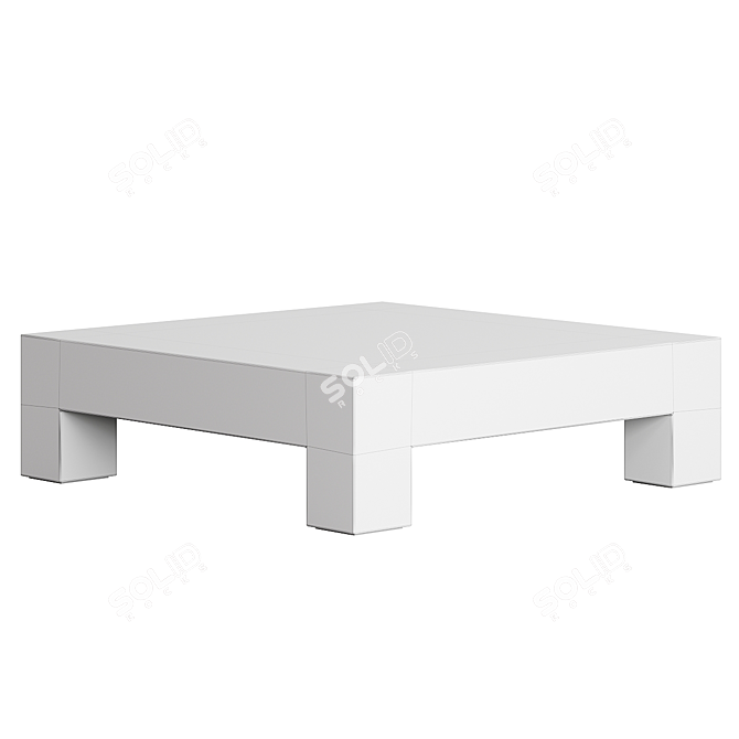Brown Faux Horn Coffee Table 3D model image 3