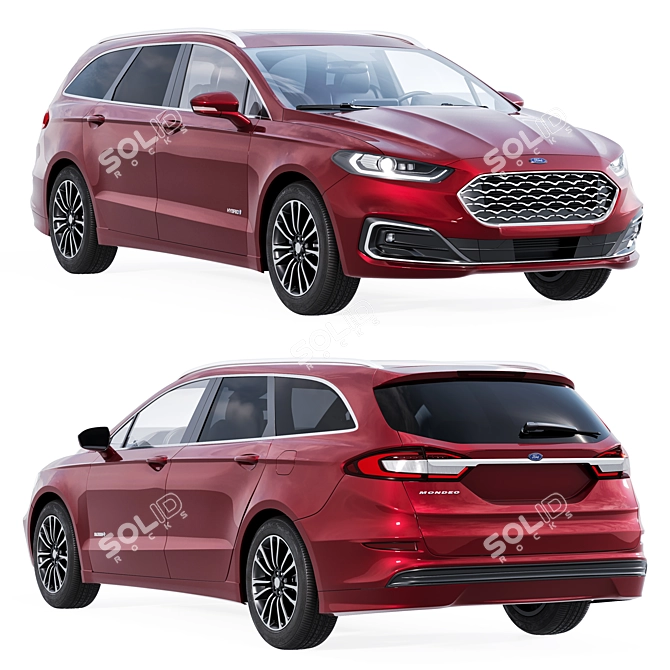 Ford Mondeo Hybrid 3D Model 3D model image 1