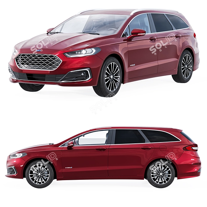 Ford Mondeo Hybrid 3D Model 3D model image 2