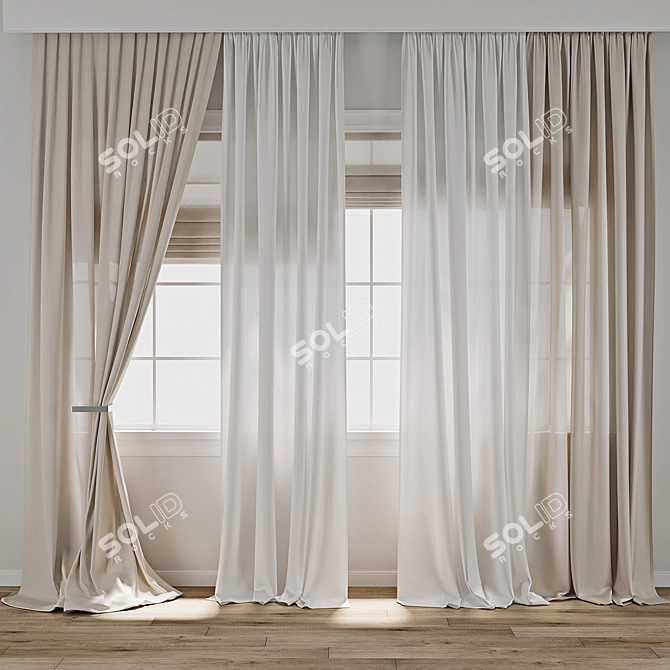  3ds Max Curtain 926 3D model image 1