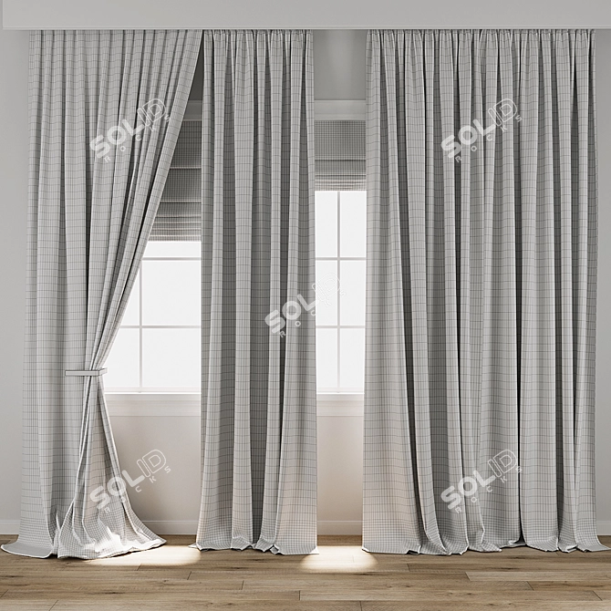  3ds Max Curtain 926 3D model image 3