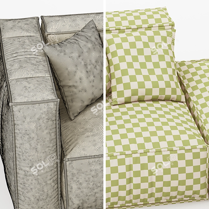 ALULA Outdoor Sofa Collection 3D model image 5
