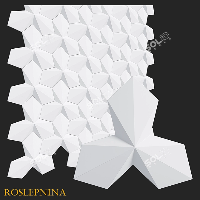 CROCUS 3D Panel by RosLepnina 3D model image 1