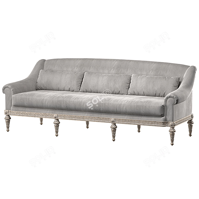 Elegant Fontenay Sofa: Luxurious Design 3D model image 3